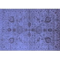 thumbnail image 1 of Ahgly Company Machine Washable Indoor Rectangle Oriental Blue Industrial Area Rugs, 5' x 7', 1 of 4