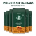 thumbnail image 3 of (6 pack) Starbucks Caramel, Ground Coffee, Flavored Hot or Iced Coffee, 11 oz, 3 of 11