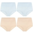 thumbnail image 4 of Linkshare Women's Cotton Underwear High Waisted Full Coverage 4-Pack Ladies Panties, 4 of 10