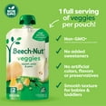 thumbnail image 4 of Beech-Nut Veggies Stage 2 Baby Food, Squash Peas & Pears, 3.5 oz Pouch (12 Pack), 4 of 12