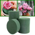 thumbnail image 1 of Wet Floral Foam For Flowers Round Florist Styrofoam Block Flower Arrangement Supplies Can Be Cut 1.57 X 3.15 Inches, 1 of 4