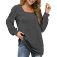 thumbnail image 3 of Rosvigor Blouses for Women Long Sleeve Shirts Casual Loose Tunic Fall Winter Tops, 3 of 9
