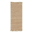 thumbnail image 3 of Unique Loom Braided Jute Collection Area Rug - Assam (2' 7" x 6' 1" Runner Natural/Ivory), 3 of 7