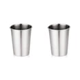thumbnail image 2 of Bewildely Taza de café de acero inoxidable, taza de agua para té, contenedor de bebidas frías de una sola capa, soporte apilable para vino, regalo, Plata 260ML 2piezas Bewildely CBP164773, 2 of 6