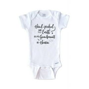 Memorial baby onesie - Hand-picked for Earth by my Grandparents in Heaven - surprise baby birth pregnancy announcement - White 3-6 Months