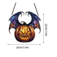 thumbnail image 3 of Decoraciones de Halloween, atrapasoles acrílicos colgantes de Halloween, atrapasoles coloridos, arte de ventana de Halloween, atrapasoles 2D, decoraciones colgantes para el hogar, la pared, el jardín,, 3 of 7
