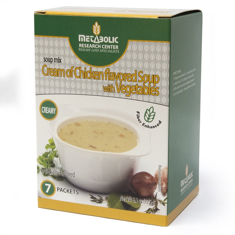 Protein Enhanced Cream of Chicken Flavored Soup with Vegetables by
