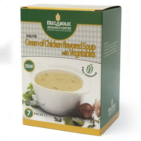 Cream of Chicken Flavored with Vegetables Protein Enhanced Soup by Metabolic Research Center, 15g protein,  7