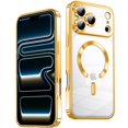 thumbnail image 1 of Funda delgada transparente TOBOVON para iPhone 17 Pro Max dorada, 1 of 7