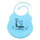 thumbnail image 3 of Baberos ajustables de silicona impermeable para bebés y niños pequeños con Jirafa_Azul, 3 of 7