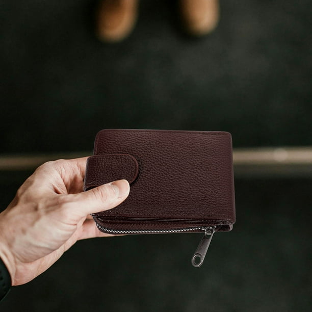 unbranded Cartera Para Tarjetas Color Café Práctica Para Transporte Público Y Almacenamiento Seguro