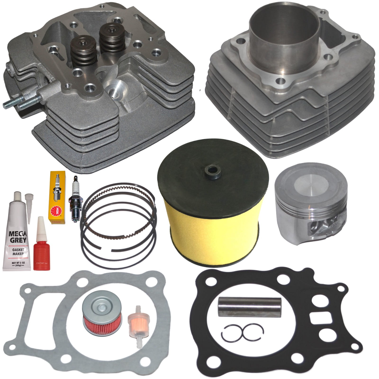 New Piston Rings Gasket Kit Spark Plug For 2000-06 Honda Rancher TRX350 TRX 350