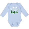 thumbnail image 3 of Inktastic Merry Christmas Green Plaid Christmas Trees Boys or Girls Long Sleeve Baby Bodysuit, 3 of 5