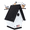 White/Black, variant on JCs Wildlife Recycled Poly Lumber Wren Chateau Birdhouse (White/Red/Blue Stars Roof)