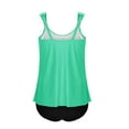 thumbnail image 6 of Karight Womens Tankini Swimsuits 2 Piece Bathing Suit Flowy Ruffle Tankini Tops with Swim Shorts, 6 of 7