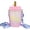 Pink, variant on Cute Water Bottle with Straw - Creative Ice Cream Popsicle Cups Adjustable Shoulder Strap for School Girls, Kawaii Leakproof BPA Free Drinking Bottles Camping Sports Travel, 10 oz