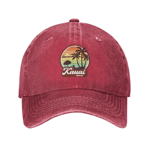 Kauai Hawaii Cowboy Hat Baseball Hat Trucker Hat For Men Women Retro Denim Hats Baseball Cap Dad Hat