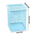 thumbnail image 3 of Hovmgk Metal Hollow Desktop Storage Box, Color Mesh Multifunctional Pen Holder for Students and Office, Sturdy Stainless Steel Stationery Organizer for Desk, Study, and Home Use, 3 of 8