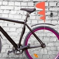 thumbnail image 1 of HAMPPLIES 1Set Orange Bike Trailer Safety Flag with Fiberglass Pole and Mounting Bracket for Visibility, 1 of 7
