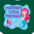 thumbnail image 4 of Inktastic Mommy's Little Mermaid Girls Baby Bib, 4 of 4
