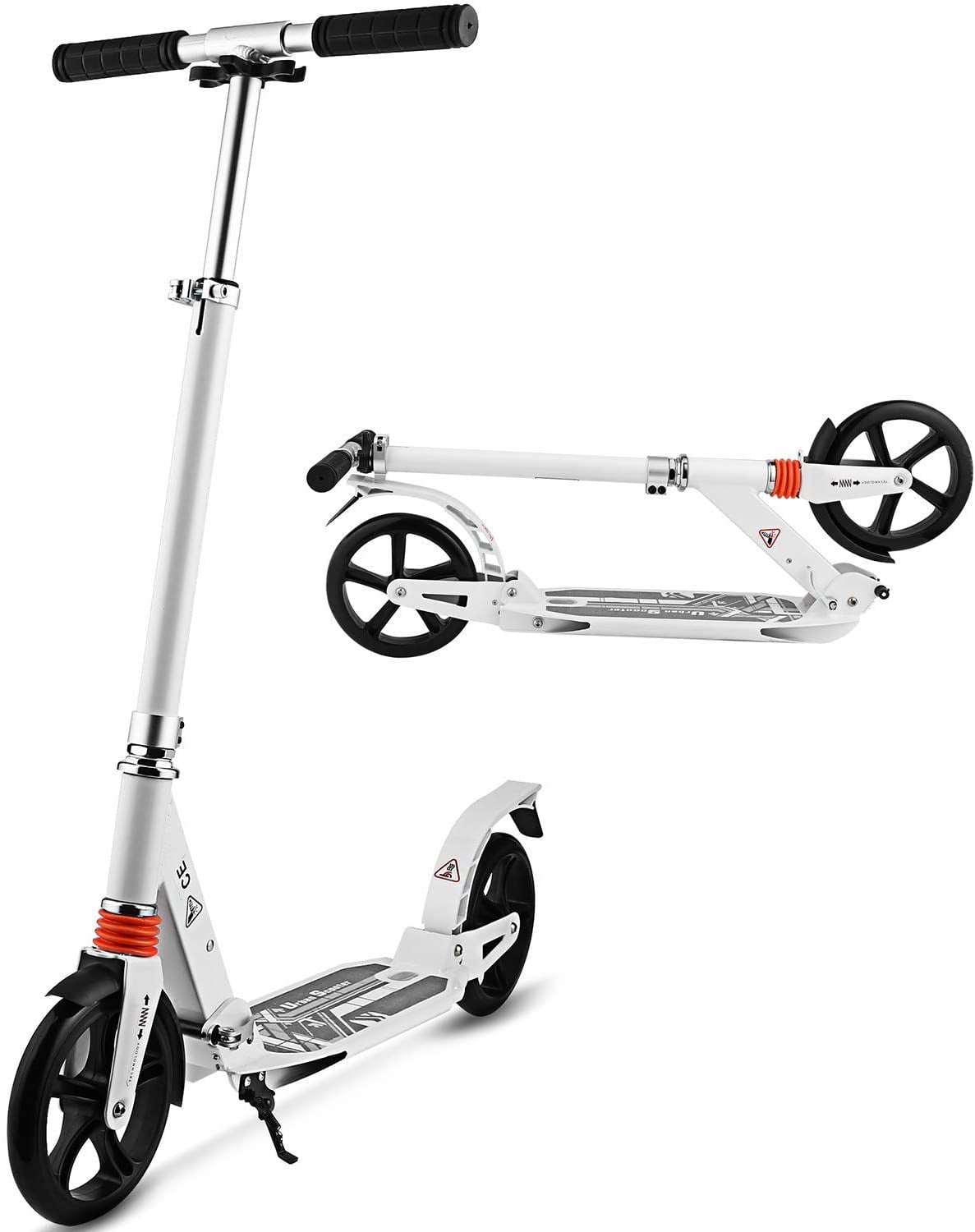 Details about   Caroma Scooter for Adults/Teens Big Wheels Scooter Folding Kick Scooter w/ c 23 