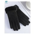 thumbnail image 2 of Deago 1 Pairs Womens Touch Screen Phone Fleece Windproof Gloves Winter Warm Wear (Black), 2 of 7