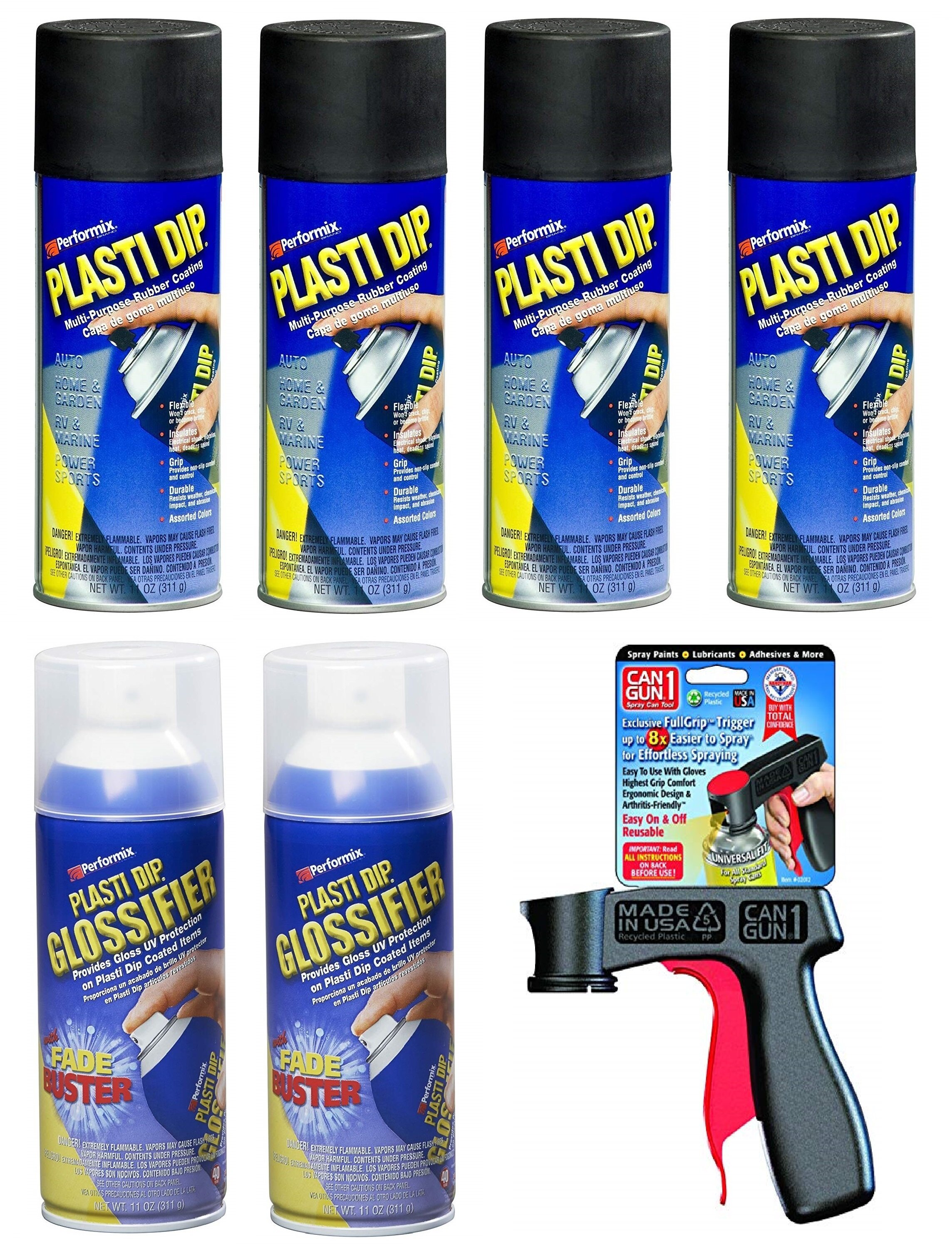 Plasti Dip Gloss Black Wheel Kit (4 cans of matte black, 2 cans of