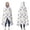 White Cartoon Colorful, variant on Wearable Blanket,White Cartoon Colorful Unicorn Pattern Hooded Wearable Flannel Blanket for Adults & Teens,Winter Poncho Shawl Wrap Cape Cozy Anti-Pill,60"x80"