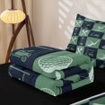 thumbnail image 5 of Erosebridal Golf Ball Games Zipper Queen Comforter Set with Fitted Sheet and 2 Pillowcases,Patchwork Geometric Plaid Zipper Bedding Set For Boys,Black Reversible,4 Pieces, 5 of 7