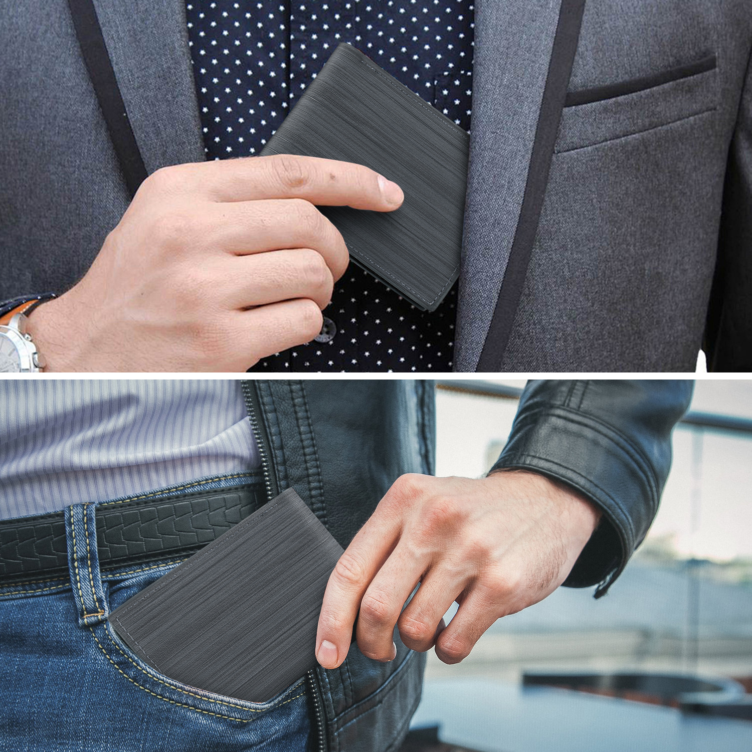 Cshidworld RFID Bifold Wallet for Men photo 4