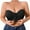 Black, variant on Comfortable Plus Size Front Closure Bra For Home And Leisure Hook Design Versatile Style For Year Round Wear Padded Bras