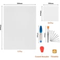 thumbnail image 2 of PinesC 39Pcs Mesh Plastic Canvas Sheets Kit Including 15 Pieces Clear Plastic Canvas, 12 Color Acrylic Yarn and Embroidery Tools for Embroidery Plastic Canvas Craft Multicolor, 2 of 5
