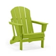thumbnail image 2 of BRAXTON Outdoor Patio Folding Poly Adirondack Chair ( Set of 2), Lime, 2 of 6