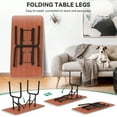 thumbnail image 3 of 46" Dog Grooming Table, Foldable Home Pet Bathing Station Table with Adjustable Arm, Non-Slip Desktop, Storage Tray& Noose, Black, 3 of 7