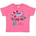 thumbnail image 3 of Inktastic I Love My Mimi Pink and Blue Fox with Hearts Boys or Girls Toddler T-Shirt, 3 of 5