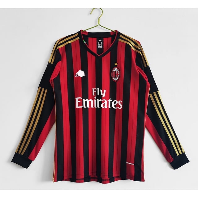 Retro Ac Milan Jersey Football 13 14 Manga Corta/Larga Milán KAKA RONALDINHO Camisetas De Fútbol Personalizar