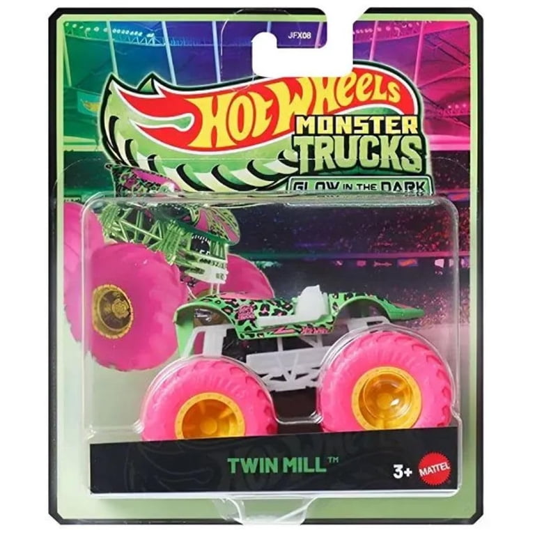 Hot Wheels Monster Trucks Glow in The Dark Collection, 5-Pack Set
