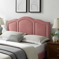 thumbnail image 3 of Modway Cecilia King/California King Performance Velvet Headboard in Dusty Rose, 3 of 11