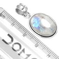 thumbnail image 2 of 925 Sterling Silver Pendant Natural Rainbow Moonstone Handmade Jewelry, 2 of 4