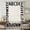 Beige, Brown, Cream, variant on White Letters Sheer Curtains 54 Inches Long for Bedroom, Modern Minimalist Style Sky Grey Light Filtering Privacy Drapes, Breathable Semi Sheer Window Treatment for Bathroom Dining Room Kitchen
