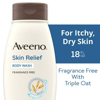 Aveeno Skin  Fragrance-Free Body Wash, Sensitive Skin, 18 fl. oz