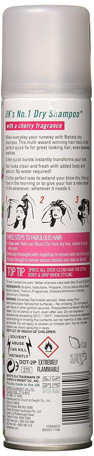 Batiste, Dry Wash, Cherry - 6.73 oz (Pack of 6)