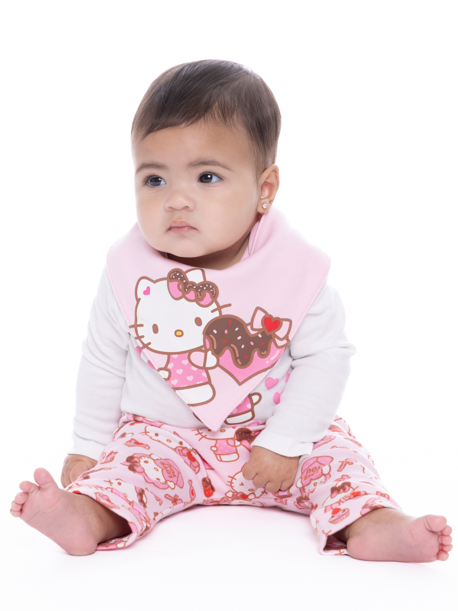 Character Infant Baby Valentine's Day Take Me Home, Bib, Long-Sleeve Bodysuit, and Pants Outfit Set, 3-Piece Sizes Newborn-12 Months