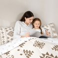 thumbnail image 4 of Erosebridal Hippie Geometric Queen Comforter Set, Beige Brown Aesthetic Aztec Bedding Comforter Set, Reversible 3pcs, 1 Comforter and 2 Pillowcases, 4 of 6