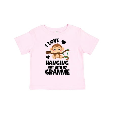 

Inktastic Monkey I Love Hanging out with My Grannie Gift Toddler Boy or Toddler Girl T-Shirt