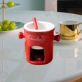 thumbnail image 1 of Olla para fondue de 280 ml, calentador de y queso, utensilios de comedor, taza para fondue, para aniversario, dulces y rojo, 1 of 8