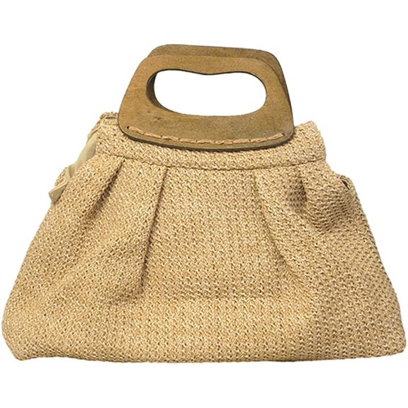 CoCopeaunts Summer Straw Bag, Women Beach Bag Fashion Woven Shopping Cluth Bag Hobo Handbag Vacation Top Handle Bag Purse