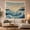 Sunrise Ocean Waves, variant on Large Ocean Wave with Foam and Flying Birds, Serene Coastal for Beach Lovers, Nature Inspired Art, Housewarming Gift, Tapestry Wall Hanging for Living Room and Bedroom