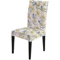 thumbnail image 2 of Elastic Chair Cover Slipcover Set of 6 Yellow Flower Background Pattern Chair Covers Dining Room Chair Seat Covers for Kitchen Dining Room, 2 of 5