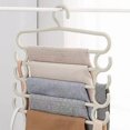 thumbnail image 1 of Estbridge Trouser Rack 5 Tier Hanger Closet Hanging Pants Special Hanger Home Pants Clip Pants Multi Layer Multifunctional Pants Hanging Storage home decor xmas decorations clearance, 1 of 5
